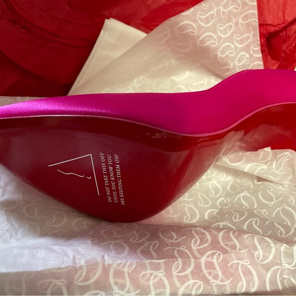 Christian Louboutin Iriza Pumps - Crepe satin - Bolerose - Picture 4 of 8